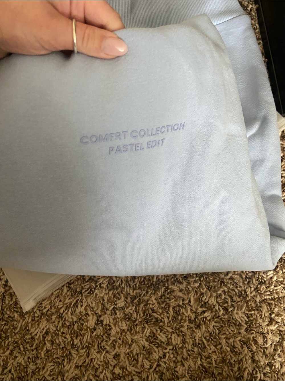 BRAND NEW Comfrt Pastel Hoodie - Limited Edition Color Periwinkle - Picture 6 of 8